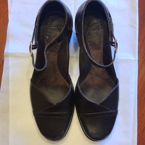 DANSKO Roxy Mary Jane Brown Leather Heels SIZE 38